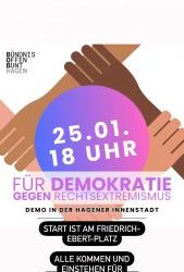 Demonstration „Für Demokratie – gegen Rechtsextremismus“