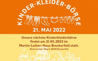 Kinderkleiderbörse am 21. Mai