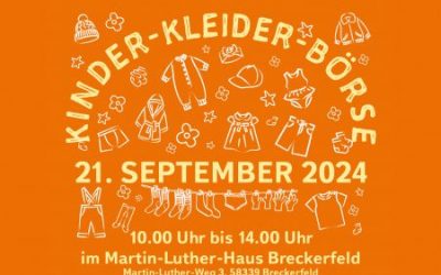 Kinderkleiderbörse am 21.09.2024