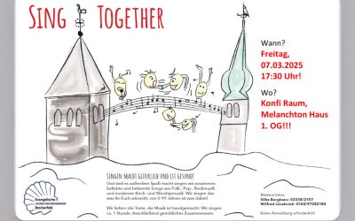 Sing together am 7. März um 17.30 Uhr im Melanchthon-Haus