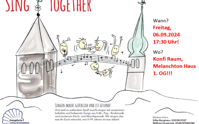 Sing Together am 6. September um 17.30 Uhr