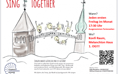 Sing Together am Freitag, 3. Oktober um 17.30 Uhr im Melanchthon-Haus